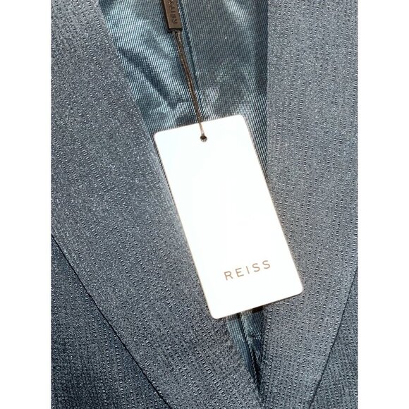 NWT REISS Neya Tailored Blazer petrol blue Women's Size 2 - Picture 7 of 14